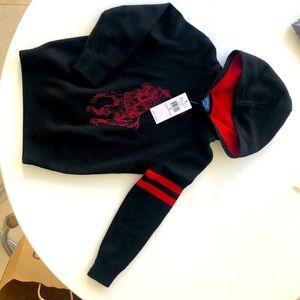Ralph Lauren 100% wool hoodie, kids size 5